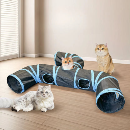 Túnel de juego para gatos de tres vías
